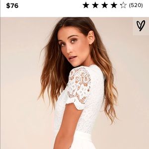 Lulu’s angel in disguise white lace skater dress